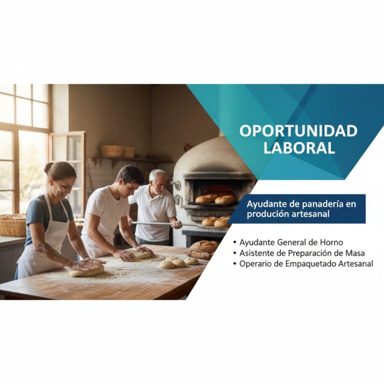 Lee más sobre el artículo Ayudante de panadería en producción artesanal