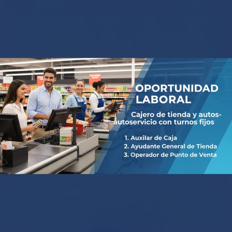 Lee más sobre el artículo Cajero de tienda y autoservicio con turnos fijos