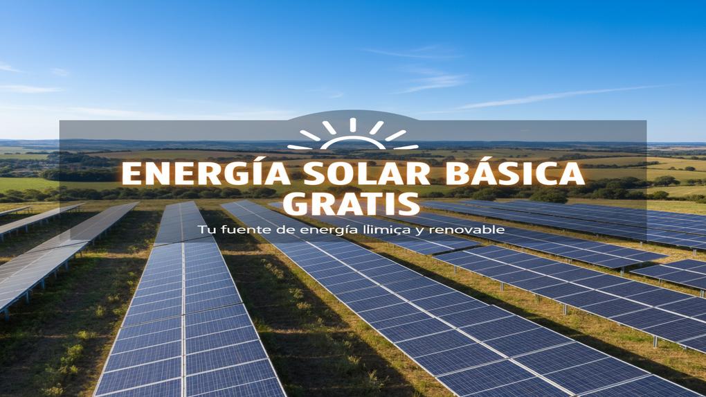 Lee más sobre el artículo Energia solar basica gratis