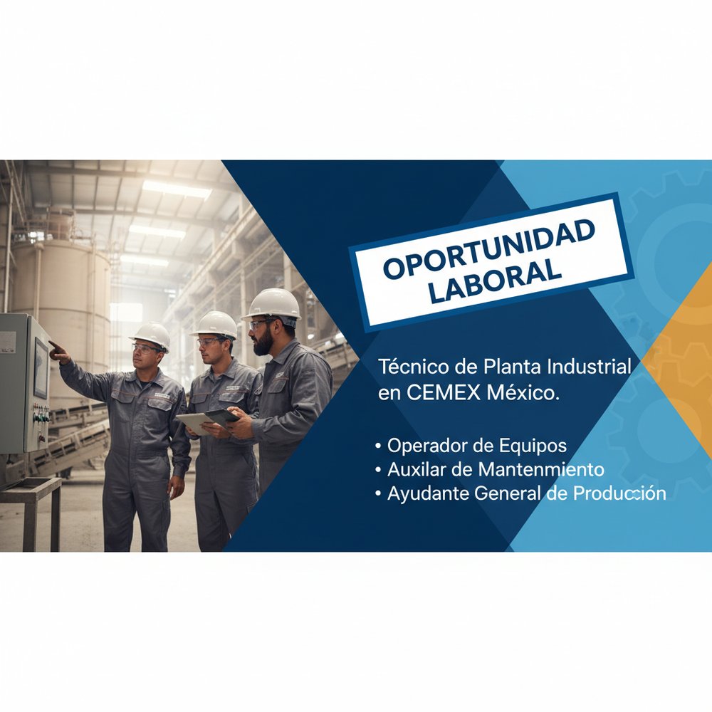 Lee más sobre el artículo Técnico de Planta Industrial en CEMEX México